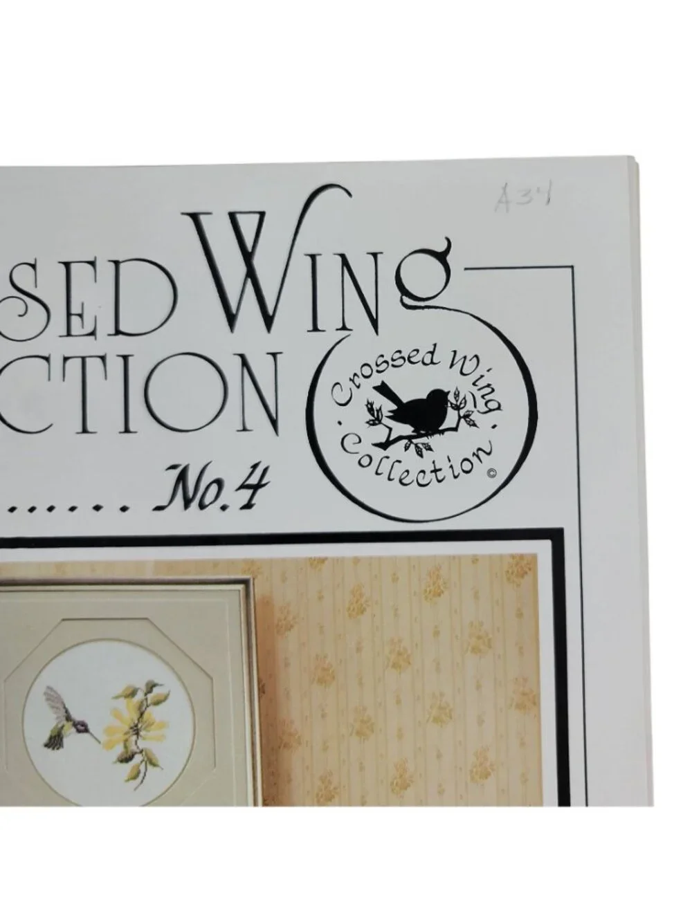 Crossed Wing Collection Leaflet Hummingbird Pattern Feathered Gems #4 Flower VTG